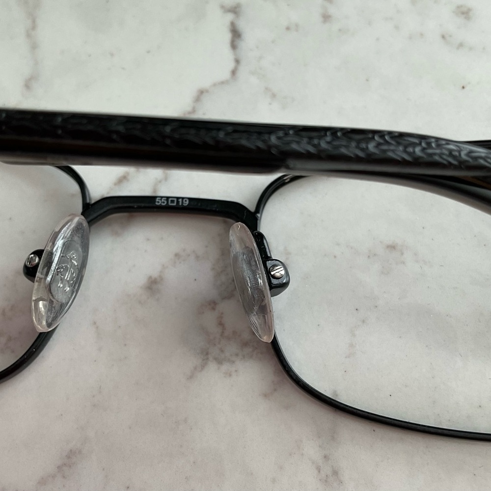 Brooks Brothers Black Rectangular Glasses With Me… - image 3